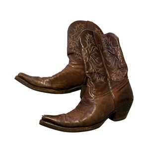 Stetson Vintage Embroidered Cowboy Boots, size 9